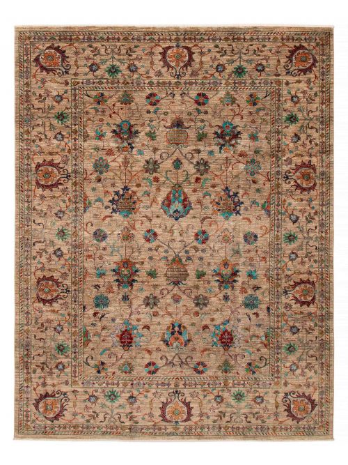 ECARPETGALLERY | Indian Silk Shadow 9'9 x 13'9 Hand-Knotted Viscose, Wool Rug