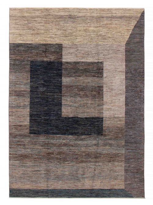 ECARPETGALLERY Hand-Knotted Color Transition Grey Wool Rug 8'0 x 11'2