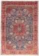 Bordered  Traditional Blue Area rug 8x10 Persian Hand-knotted 371714
